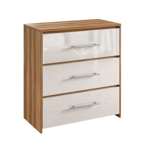 White high gloss oak - white,