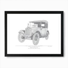 Austin Seven Chummy Art Print Framed Wall Art Poster Canvas Print Picture