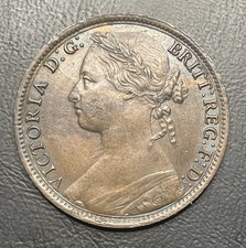 1880 Victoria Copper Penny coin