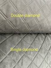 Suede diamond quilted - suede,