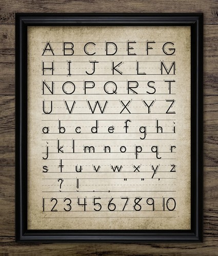 Alphabet print english - alphabet,