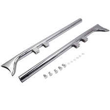 Chrome 36" Fishtail Exhaust Pipe Slip Ons for Harley Touring Road King 1995-2016