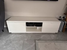 IKEA Byas TV Bench High Gloss White - Used