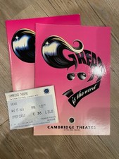 Grease London Cambridge 1998 Programmes Ticket Luke Goss