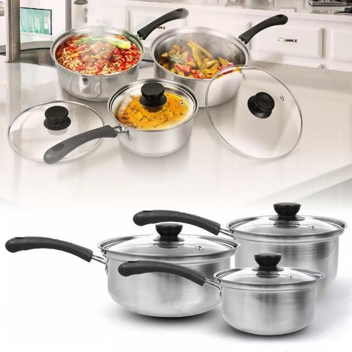 Pcs stainless steel saucepan - steel,