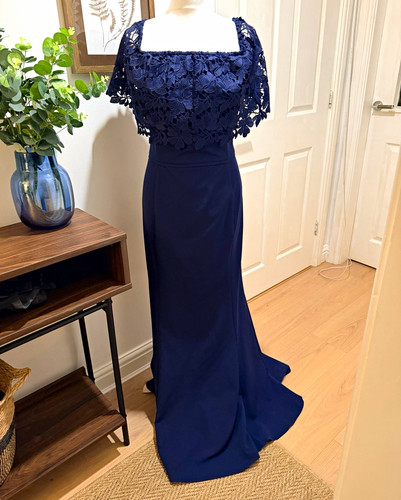 Coast navy floor length - floor, dress