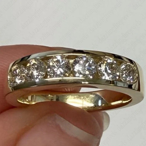 00ct round moissanite men - round, men's