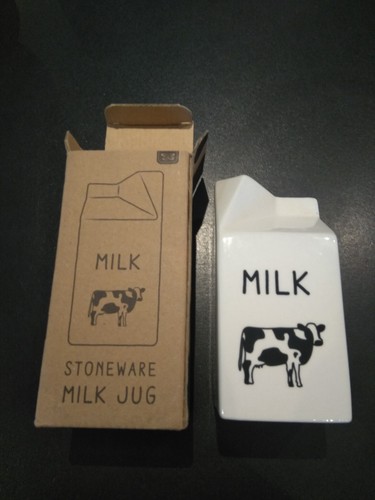 Ceramic stoneware milk jug - ceramic,