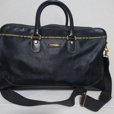 BURBERRY GOLF black leather