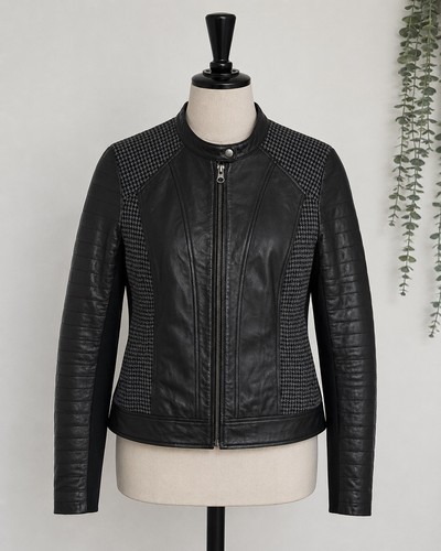 Trouvé black genuine leather - black,