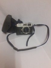 Canon Canonet 28 35mm Film Camera Vintage Taiwan Made with Case Untested