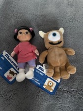 Disney Store Mini monsters Inc Boo & Mikey Dolls Toys BNWT