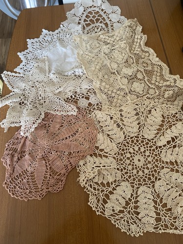 Vintage crochet doilies - crochet,
