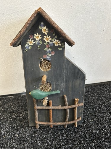 Charming wooden bird - wooden,