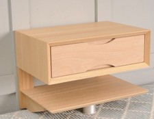 Urbansize Mid Century Danish Style Stained Oak Bedside Table Drawer