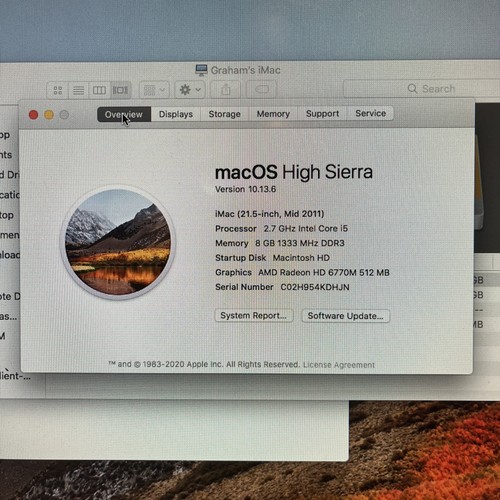 Apple imac inches - 21.5, inches,