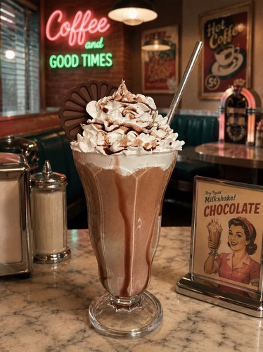 Fake artificial milkshake - fake,