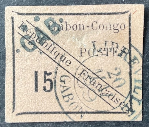 Gabon french colonies 1889 - french,