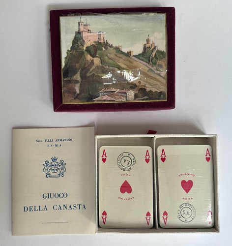 Vintage italian canasta - vintage, set