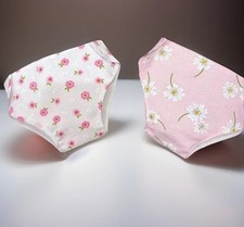 2 Dolls Nappies fits LITTLE