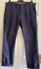 Mens Red Herring Navy Chino Beach Jeans 36R