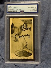 Dan Carney Autograph  Business Card Signed PSA DNA Inventor of Pizza Hut 