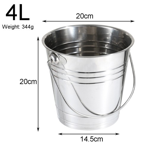 Stainless steel ice bucket - stainless,