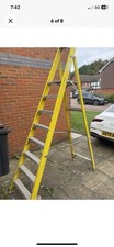 Lid 8 Tread Multi Purpose Folding Step Ladder Heavy Duty Platform Ladder
