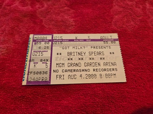 Original concert ticket - original,