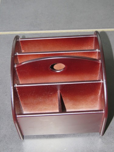 Vintage dark wooden - dark, revolving
