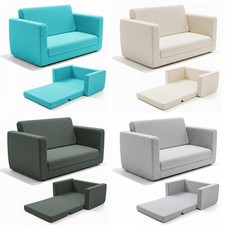 Kids 2-in-1 Sofa Bed Convertible Couch for Children - Space-Saving & Comfortable