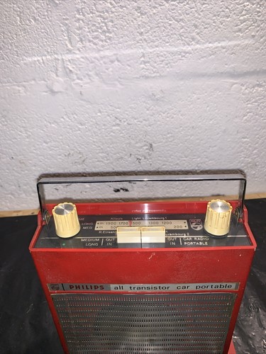 Vintage retro red philips all - vintage,