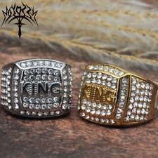 MEN'S KING ICED GOLD PLATED