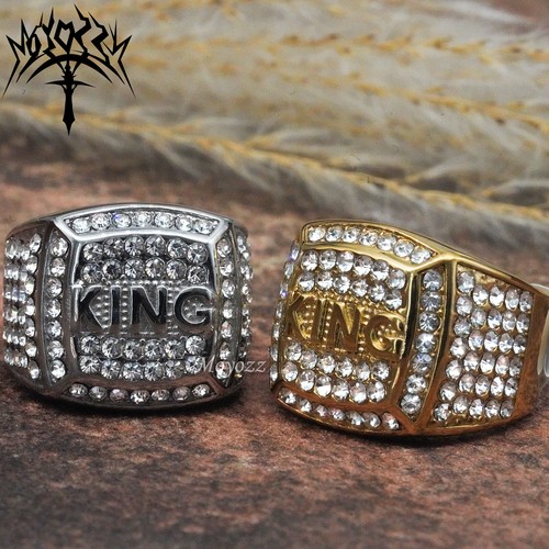 Men king iced gold plated - iced,