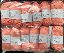 Jaeger  Handknits  Aqua mercerised cotton  yarn 12 x 50g Shade 323 Muse