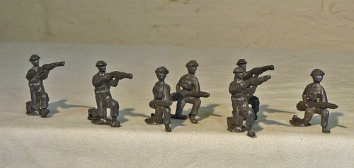 Seven unpainted lead - seven,