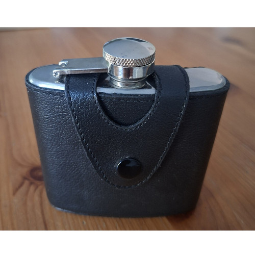 Stainless steel 2oz hip flask - stainless,