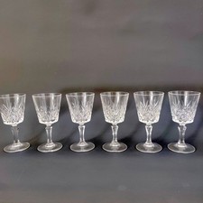 Set of 6 Vintage Lead Crystal