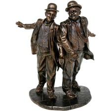 BRONZE LAUREL AND HARDY BUST