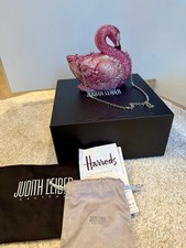 Judith Leiber Flamingo Pink Crystal Clutch Bag