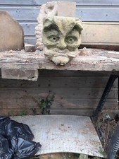 Old Stone Gargoyle/grotesque , Old Green man Stone Carving English Carving. 