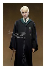 Tom Felton Draco Malfoy Signed A4 Photo Print Harry Potter Autograph Thomas