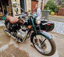 Royal Enfield Classic Reborn 350 with Sidecar - Only 342 Miles!