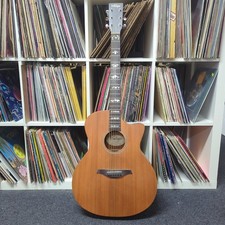 Vintage VE900MH Grand Auditorium Cut-Away Electro Acoustic Guitar Mahogany