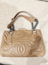 Chanel Perfect Day Tote In Brown Leather with Silver Hardware Medium Size