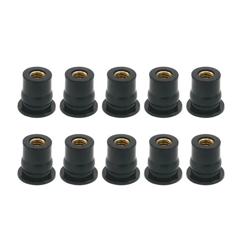 Rubber well nuts windshield - m6,
