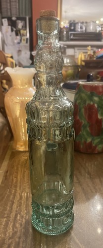 Recycled green glass bottle - recycled,