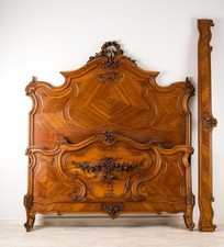 Antique French Walnut Bed 19th