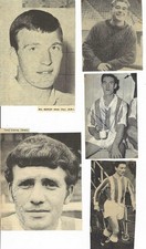 Stoke City - 50's / 60's Stars - hand signed pictures x 5