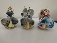 Thomas Kinkade Winter Angels of Light. Christmas Tree Decorations/ Ornaments